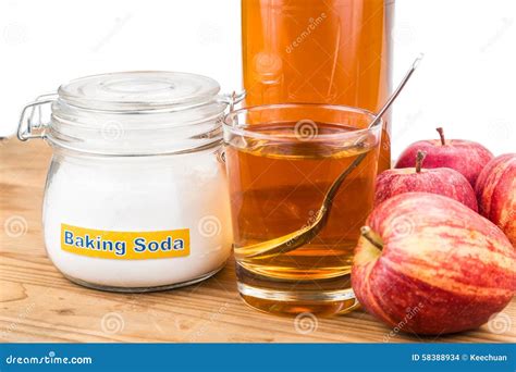 Apple Cider Vinegar and Baking Soda Combination for Acid Reflux Stock ...