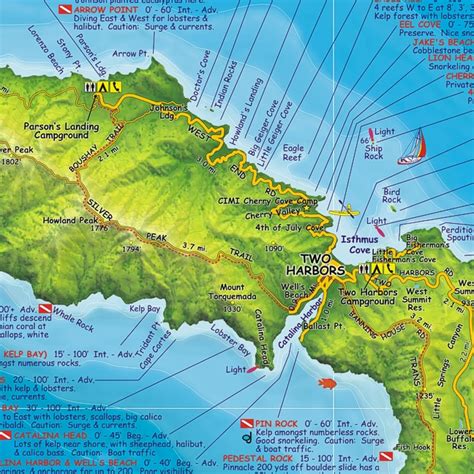 Catalina Island Tourist Map