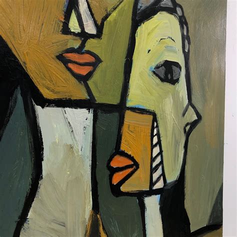 Abstract Faces Painting Picasso Style Paintings on Canvas Cubism Wall