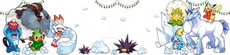 Pokemon Winter Fun by Archer-ko on DeviantArt