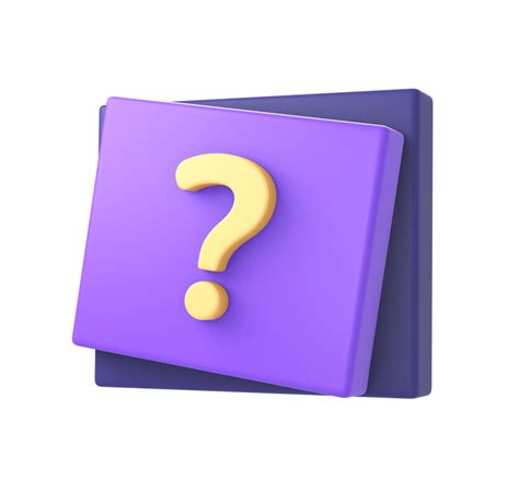 3d purple and asking question mark icon for UI UX web mobile apps social media ads designs ...