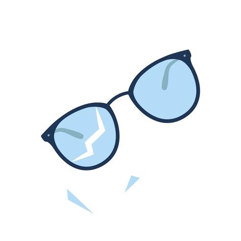 Broken glasses. Old break glasses. Vector illustration. 29094604 Vector ...