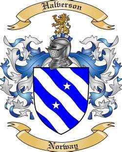 Halverson Family Crest from Norway by The Tree Maker