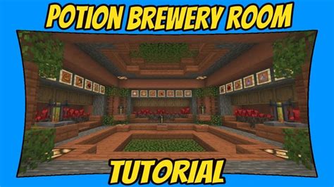 Potion Brewing Room Tutorial [Minecraft Bedrock Edition] [MCPE] | Minecraft interior design ...