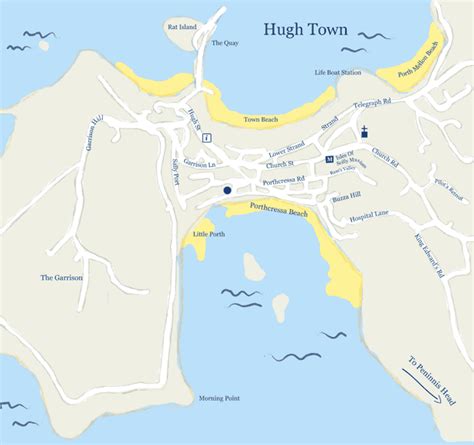 hugh-town-map | The Wheelhouse Scilly