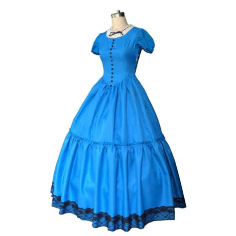 Deluxe Tim Burton Alice In Wonderland Cosplay Fancy Dress Party Prom ...