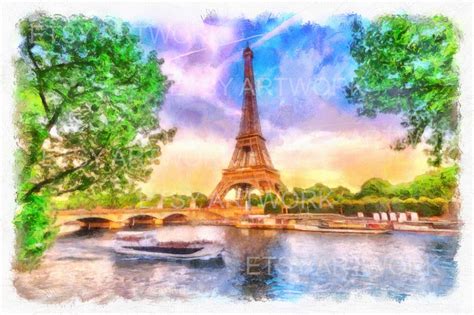 Paris Watercolor Painting - Etsy