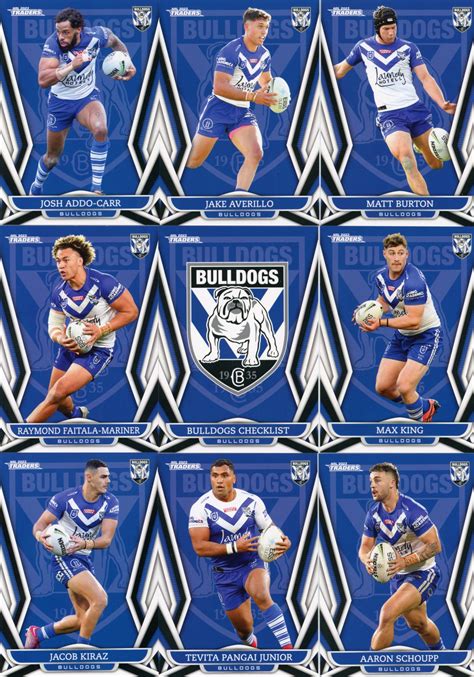 2023 NRL Traders Base Team Set - Canterbury Bulldogs - Gold Coast ...