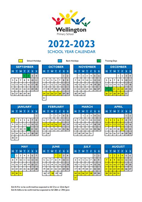 Wellington Primary School - Calendar