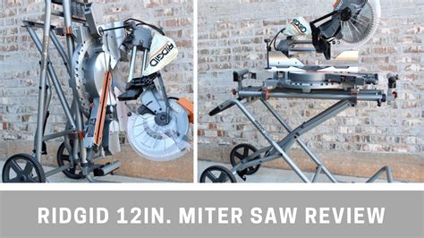 RIDGID 12in. Sliding Miter Saw and Stand Setup | Unlocking and Installing Blade | Tool Reviews ...