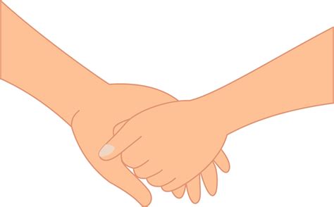 romantic couple holding hands illustration 38052737 PNG