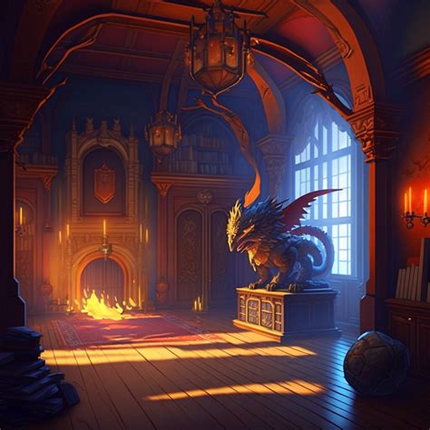 ArtStation - Dragon's Domain: A Medieval Castle Library 10 | Artworks