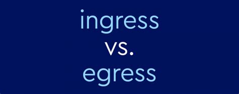 "Ingress" vs. "Egress" – What's The Difference? | Dictionary.com