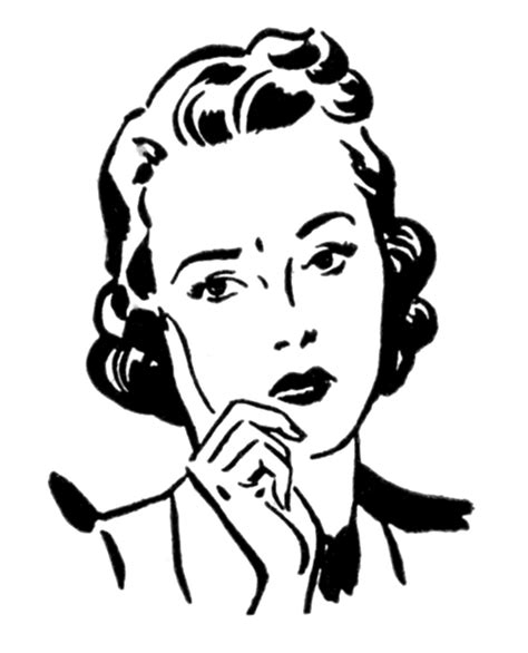 worried woman clipart - Clip Art Library