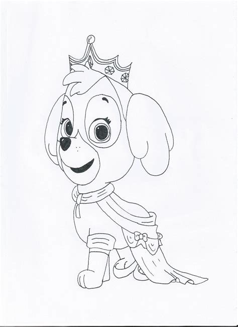 Chase Paw Patrol Sketch at PaintingValley.com | Explore collection of ...