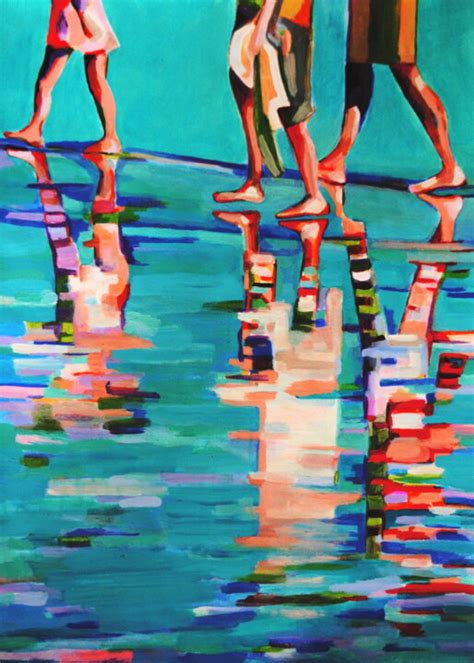 Water Reflection, Painting by Alexandra Djokic | Artmajeur