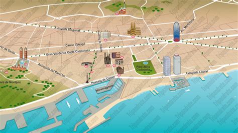 Tourist map - Barcelona