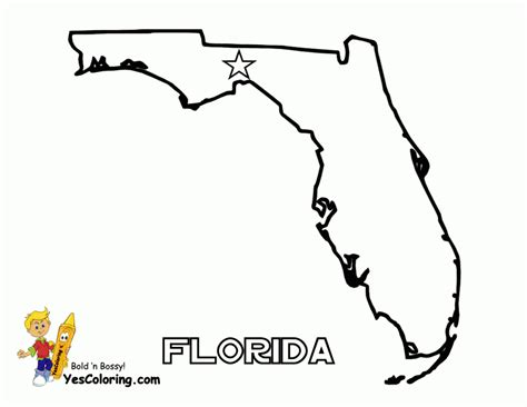 Florida Map Outline Printable | Printable Maps