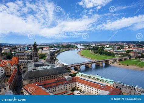 Dresden Aerial View from Frauenkirche Stock Photo - Image of destinations, elbe: 42858170