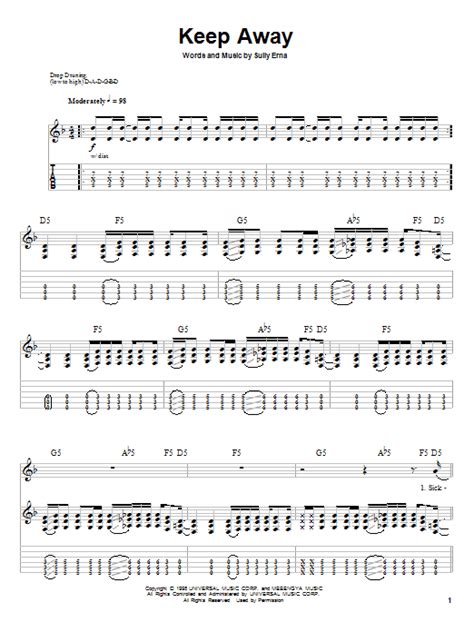 Keep Away by Godsmack - Guitar Tab Play-Along - Guitar Instructor