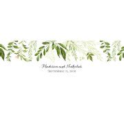 Green Leaf Wedding Water Bottle Labels, Greenery Water Bottle Label ...