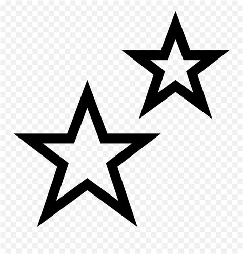 Png File - Outline Image Of Star Emoji,Moon And Stars Emoji - free ...