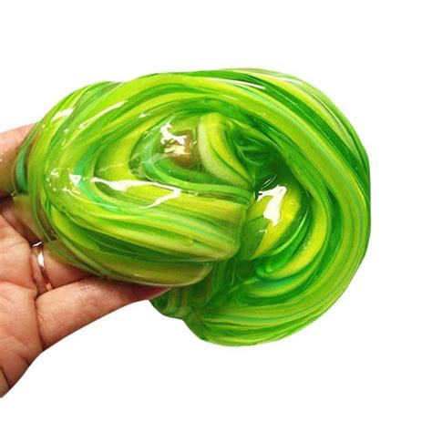 Green Relaxing Satisfying Slime (FREE SHIPPING!!!) | Slime, Clear slime, Galaxy slime