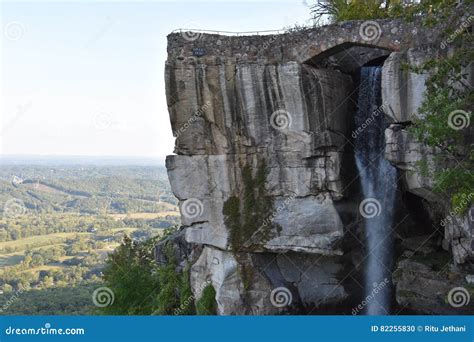 Lover`s Leap at Rock City Gardens in Chattanooga, Tennessee Stock Photo ...