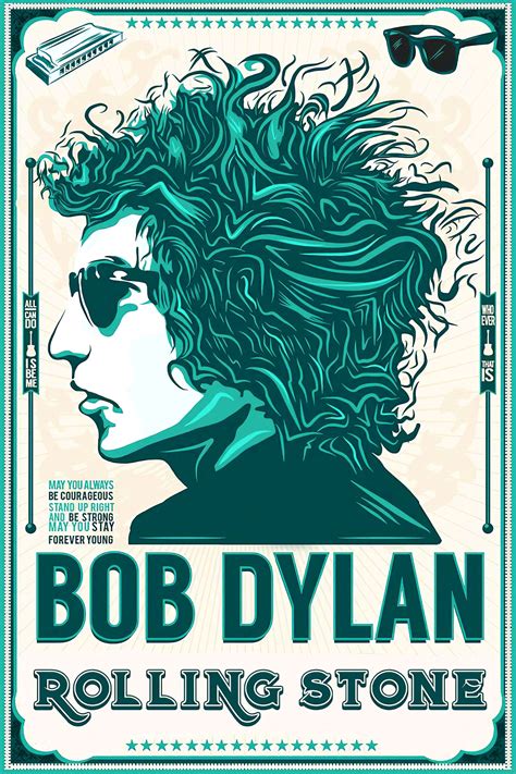 Bob Dylan "Like A Rolling Stone" Rock Poster Reproduction 12x18 ...