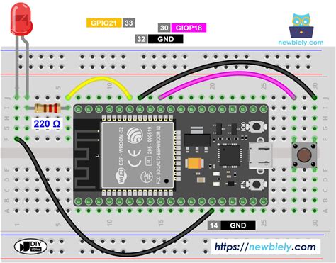 ESP32 - Button - LED | ESP32 Tutorial