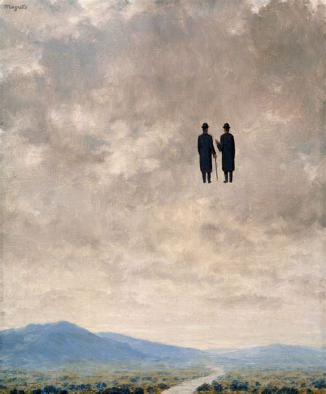 Rene Magritte “The Art of Conversation” - Life imitates art.