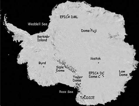 Map of Antarctica showing the location of Vostok station. | Download Scientific Diagram