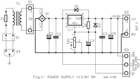 LM338 12V Power Supply Circuit