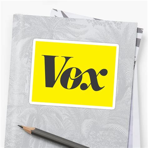 "Vox News Logo" Sticker by jennrho | Redbubble