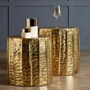 Gold Side Tables (Set of Two) - Limited Abode