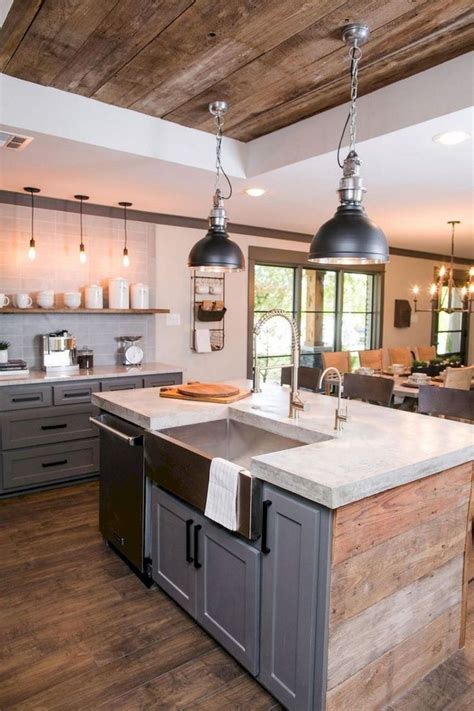 Modern rustic kitchen farmhouse style makeover ideas (49 | Farmhouse kitchen design, Kitchen ...