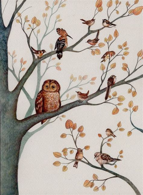 Birds in a Tree Art Print Watercolor Art Wall Art Home | Etsy | Tree art, Art, Watercolor art