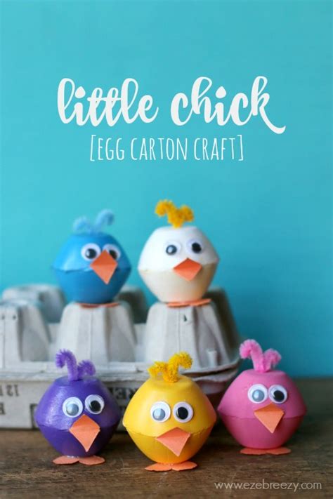 Little Chick Egg Carton Craft