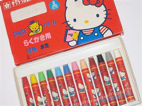 Vintage Hello Kitty Crayons