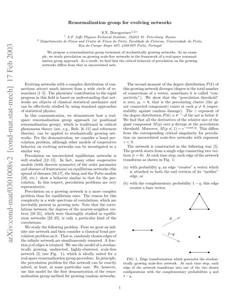 (PDF) Renormalization group for evolving networks