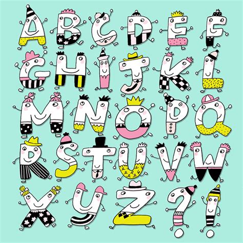 Buy Font Funny Letter Alphabet by Handmadefont contributor