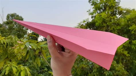 Longest Flying Plane With Color Paper | Best Long Flying Origami Plane | Very Easy Making ...