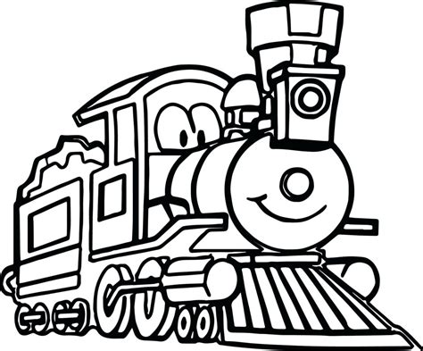 Steam Train Coloring Page