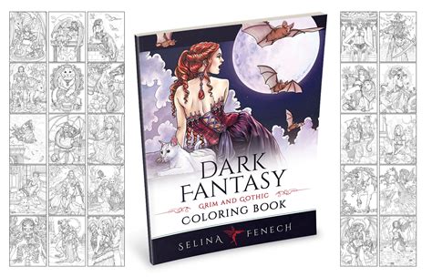 Dark Fantasy Grim And Gothic Coloring Book Selina Fen - vrogue.co