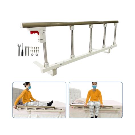 Rebrilliant Bed Side Rails Guard For Elderly Adults Seniors Assist Rail Safety Bed Cane Railings ...