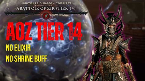 Abattoir of Zir AoZ Tier 14 | Sorcerer Ball Lightning Diablo 4 Season 2 ...