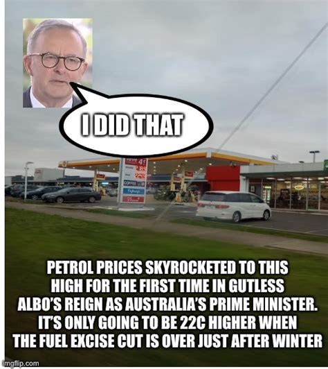 It’s $2.189 per litre equating to $US5.83 per gallon for any American viewers - Imgflip