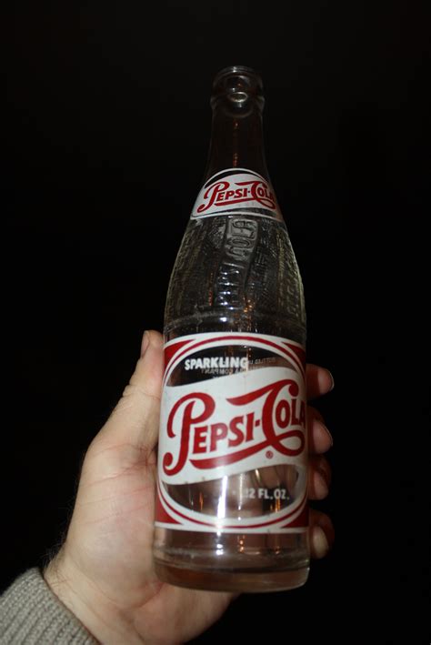 Vintage 1955 Pepsi Cola Painted Label 12 Ounce Soda Pop Bottle
