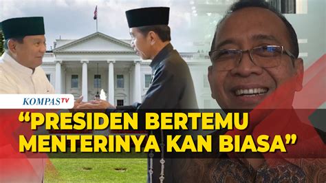 Pratikno Soal Pertemuan Jokowi dan Prabowo: Wajar-Wajar Saja