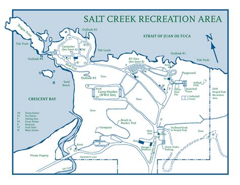 Salt Creek Recreation Area Map | Recreation area, Area map, County park